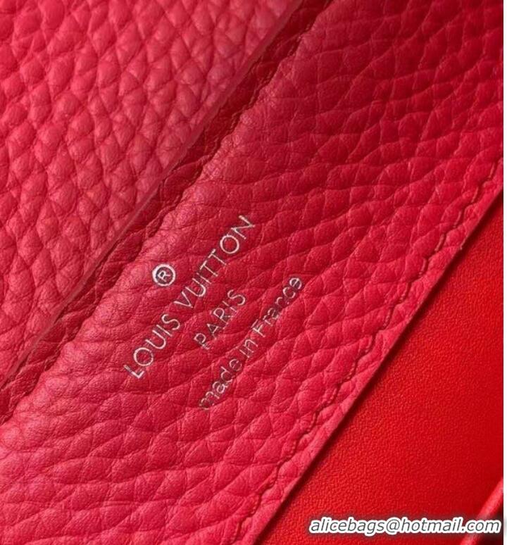 Market Sells Louis vuitton Taurillon Leather CAPUCINES MINI M56072 RED