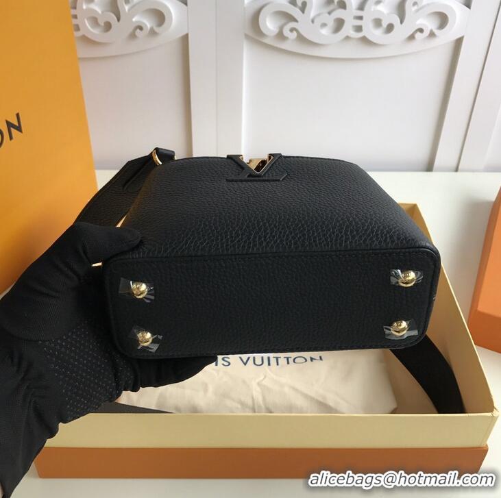 High Quality Louis Vuitton Original Taurillon Leather Capucines Mini M56071 Black