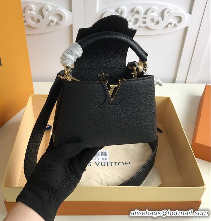 High Quality Louis Vuitton Original Taurillon Leather Capucines Mini M56071 Black