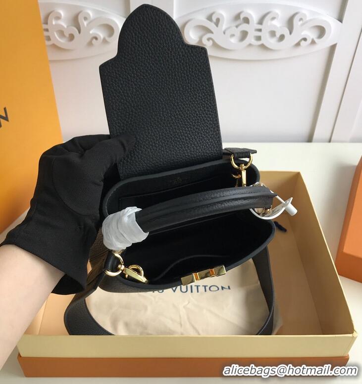 High Quality Louis Vuitton Original Taurillon Leather Capucines Mini M56071 Black