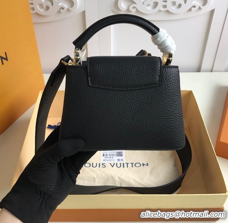 High Quality Louis Vuitton Original Taurillon Leather Capucines Mini M56071 Black