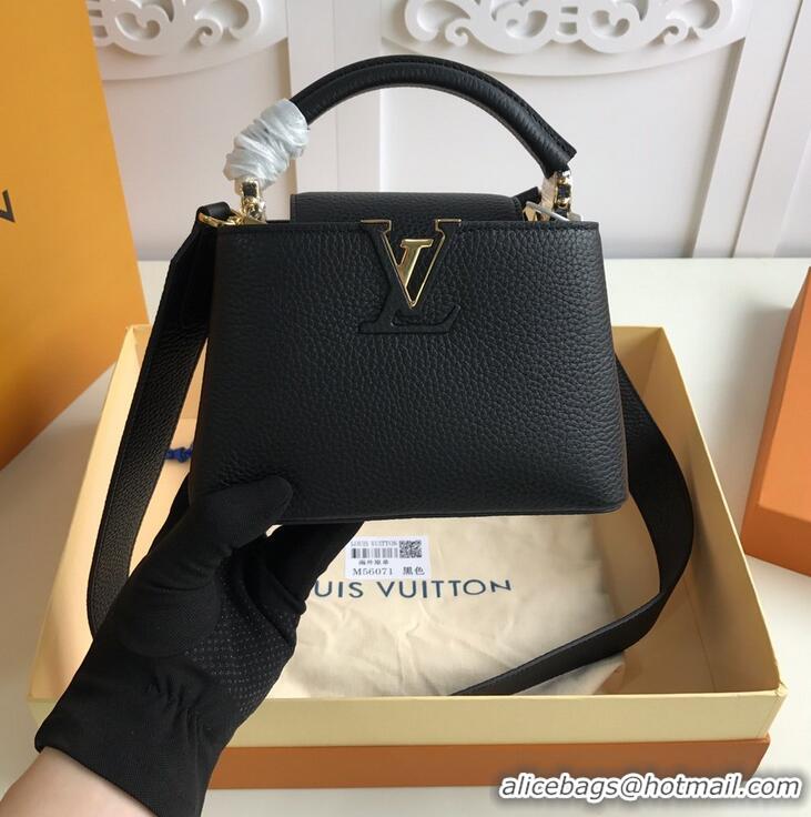 High Quality Louis Vuitton Original Taurillon Leather Capucines Mini M56071 Black