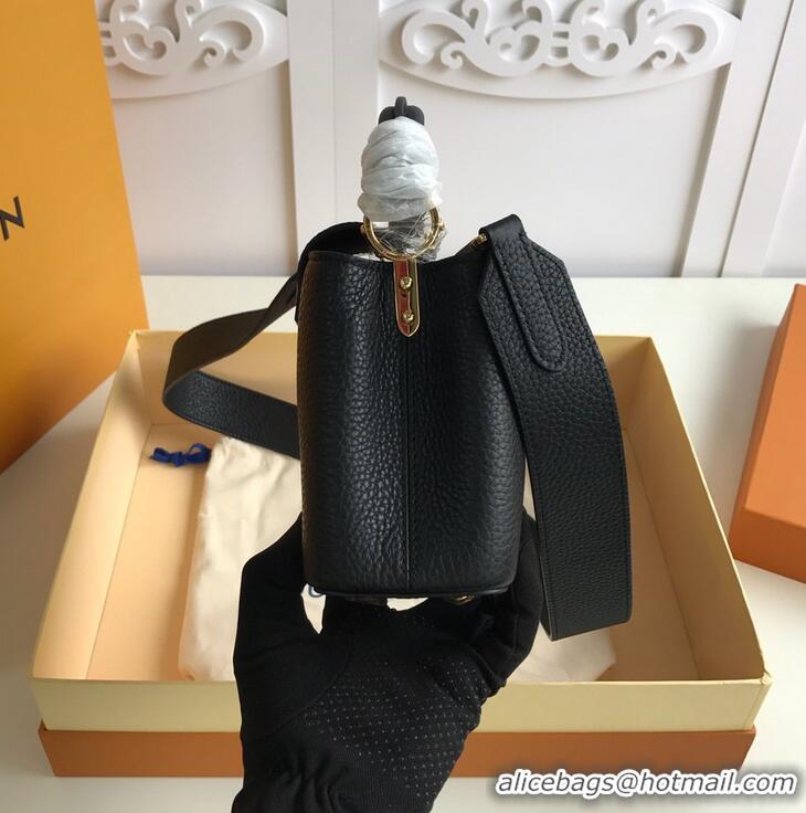 High Quality Louis Vuitton Original Taurillon Leather Capucines Mini M56071 Black