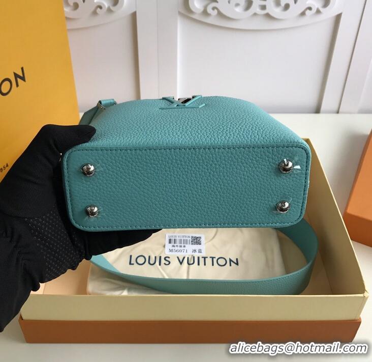 New Discount Louis Vuitton Taurillon Leather Capucines Mini Bag M56071 Turquoise