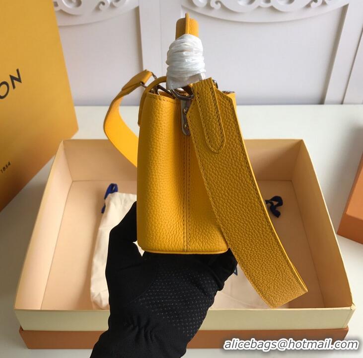 Fashionable Louis Vuitton Taurillon Leather Capucines Mini Bag M56071 Yellow