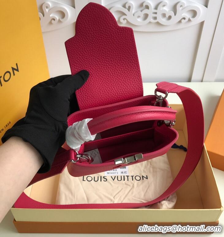 Hot Sell Louis Vuitton Taurillon Leather Capucines Mini Bag M56071 Rose