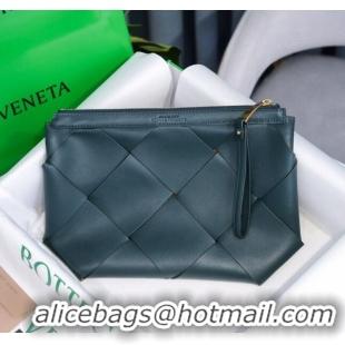 Inexpensive Bottega Veneta Woven Zipped Pouch BV2227 Green 2021