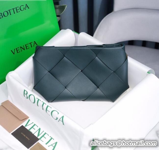 Inexpensive Bottega Veneta Woven Zipped Pouch BV2227 Green 2021