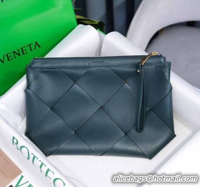 Inexpensive Bottega Veneta Woven Zipped Pouch BV2227 Green 2021