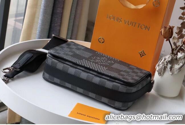 Market Sells Louis Vuitton Original STUDIO MESSENGER N50013 black