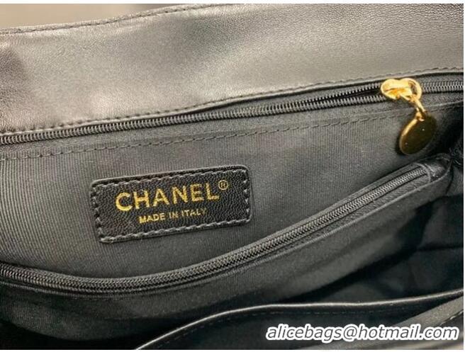 New Fashion Chanel flap bag Lambskin & & Gold-Tone Metal A92233 black