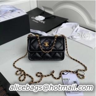 Reasonable Price Chanel mini flap bag Sheepskin & Gold-Tone Metal AP1738 Black