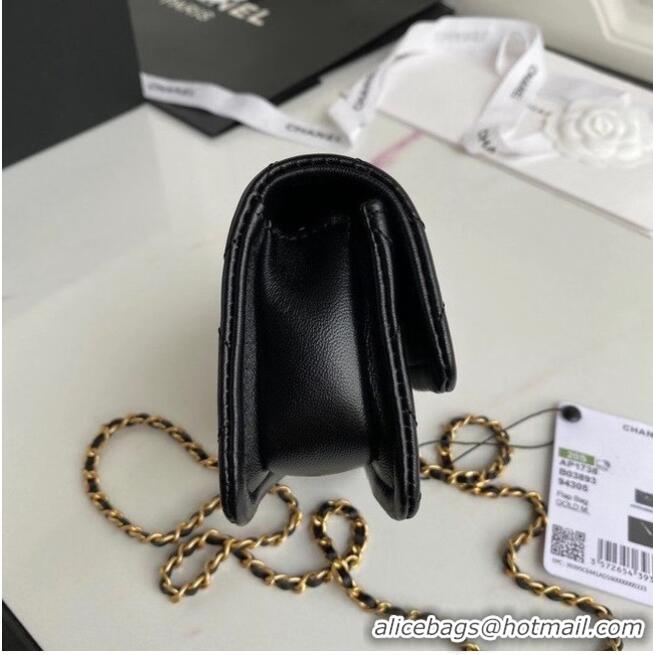 Reasonable Price Chanel mini flap bag Sheepskin & Gold-Tone Metal AP1738 Black