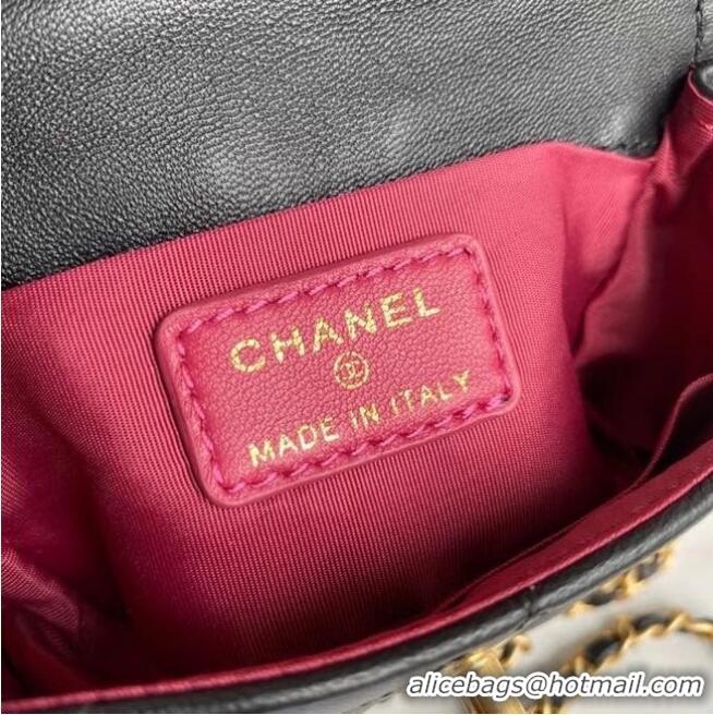 Reasonable Price Chanel mini flap bag Sheepskin & Gold-Tone Metal AP1738 Black