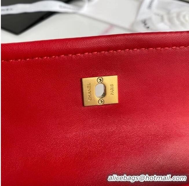 Low Cost Chanel mini flap bag Sheepskin & Gold-Tone Metal AP1738 Red