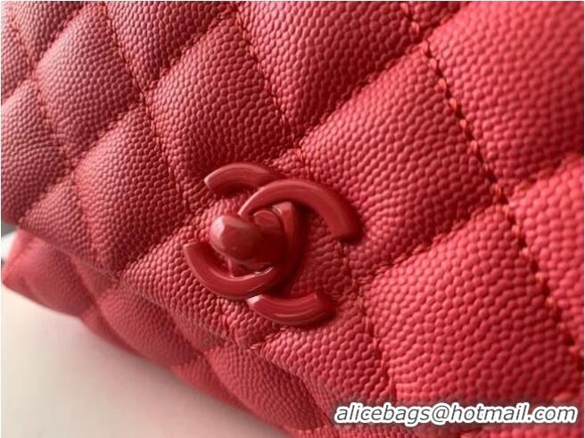 Top Quality Chanel coco mini flap bag with top handle AS2215 pink