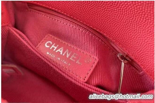 Top Quality Chanel coco mini flap bag with top handle AS2215 pink