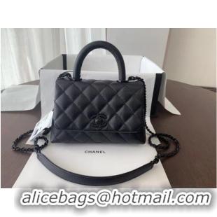 Popular Style Chanel coco mini flap bag with top handle AS2215 black