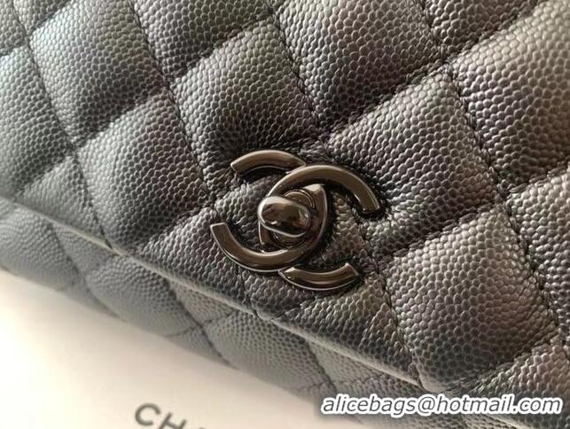 Popular Style Chanel coco mini flap bag with top handle AS2215 black