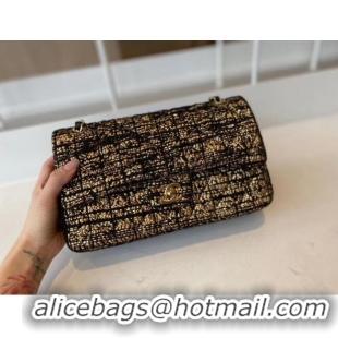 Traditional Specials Chanel classic handbag Tweed & Gold-Tone Metal A01112-2