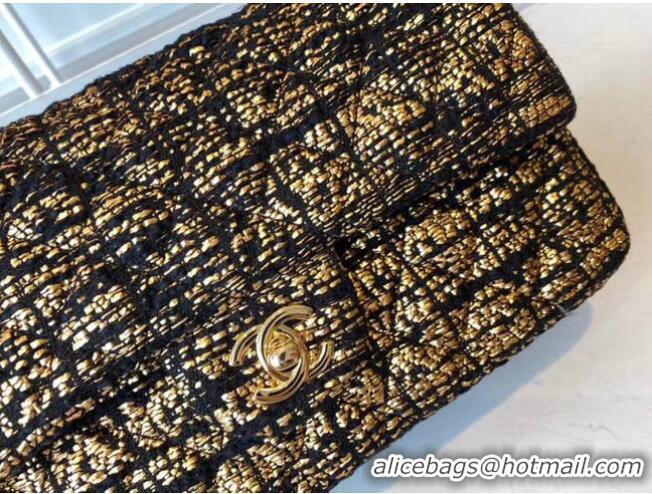 Traditional Specials Chanel classic handbag Tweed & Gold-Tone Metal A01112-2