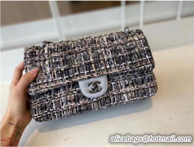 Buy Discount Chanel classic handbag Tweed & silver-Tone Metal A01112-3