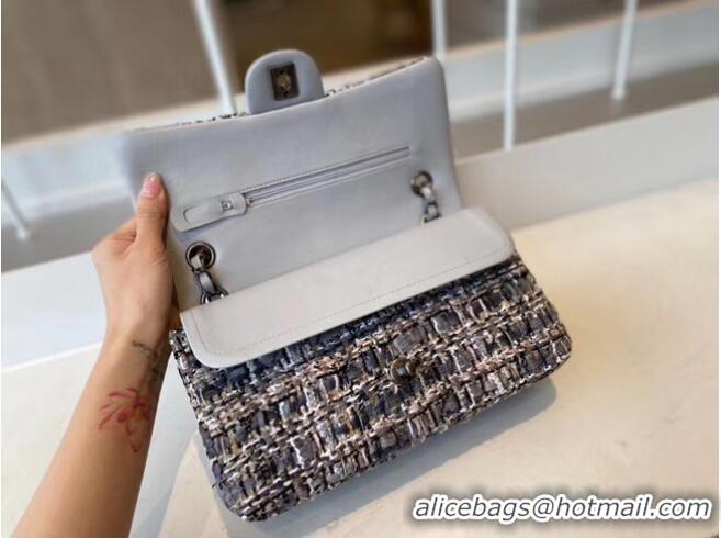 Buy Discount Chanel classic handbag Tweed & silver-Tone Metal A01112-3