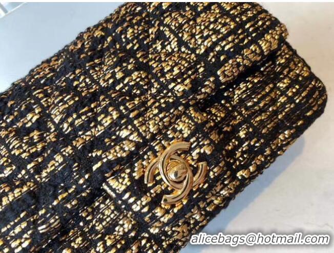 Top Design Chanel classic handbag Tweed & Gold-Tone Metal A01116-1