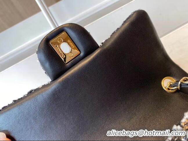 Buy Fashionable Chanel classic handbag Tweed & Gold-Tone Metal A01116-2