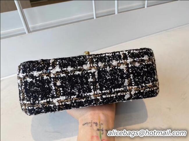 Buy Fashionable Chanel classic handbag Tweed & Gold-Tone Metal A01116-2