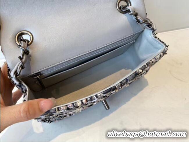 Best Price Chanel classic handbag Tweed & silver-Tone Metal A01116-5