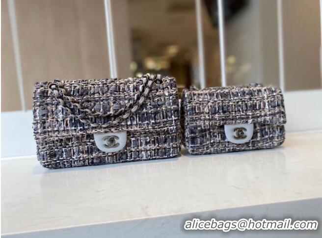 Best Price Chanel classic handbag Tweed & silver-Tone Metal A01116-5