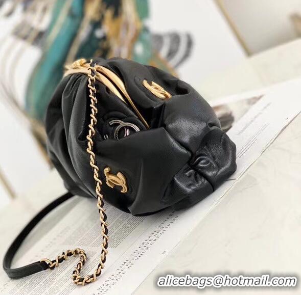 Fashion Luxury Chanel Lambskin clutch AS2137 black