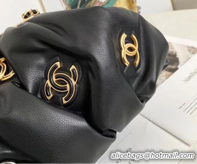 Fashion Luxury Chanel Lambskin clutch AS2137 black