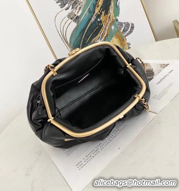 Fashion Luxury Chanel Lambskin clutch AS2137 black