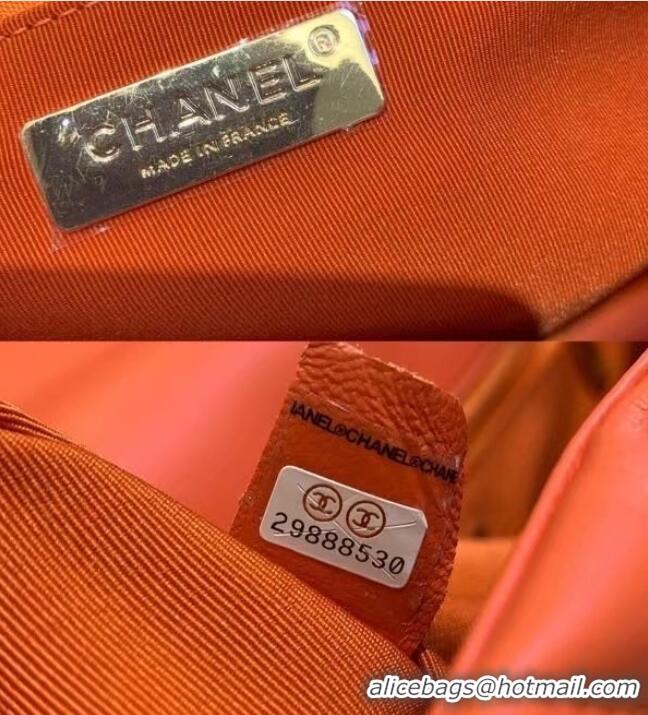 Market Sells Chanel 19 Large Flap Bag AS1162 Orange