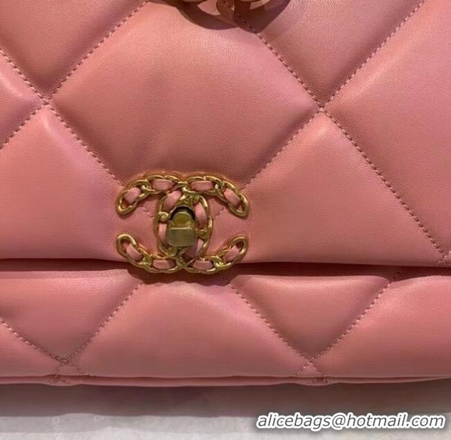 Fashion Discount Chanel 19 Large Flap Bag AS1162 Pink