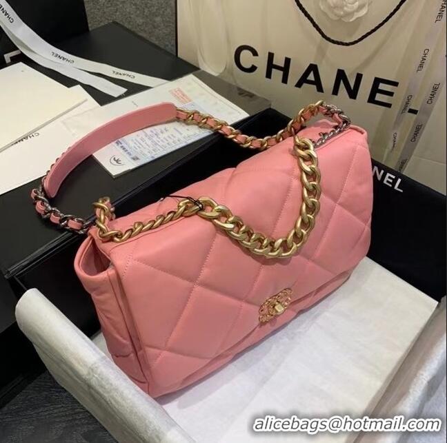 Fashion Discount Chanel 19 Large Flap Bag AS1162 Pink