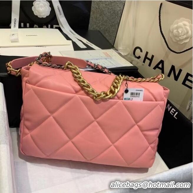 Fashion Discount Chanel 19 Large Flap Bag AS1162 Pink