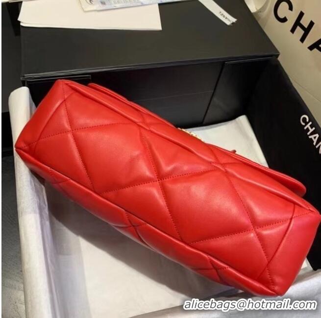 Best Product Chanel 19 Large Flap Bag AS1162 Red