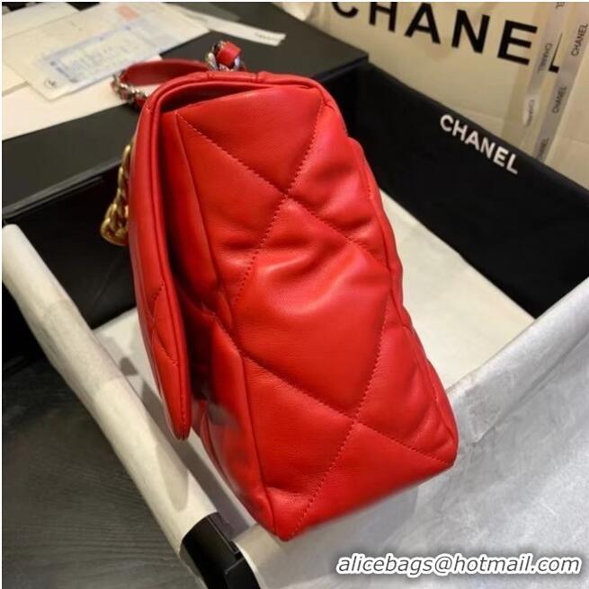 Best Product Chanel 19 Large Flap Bag AS1162 Red