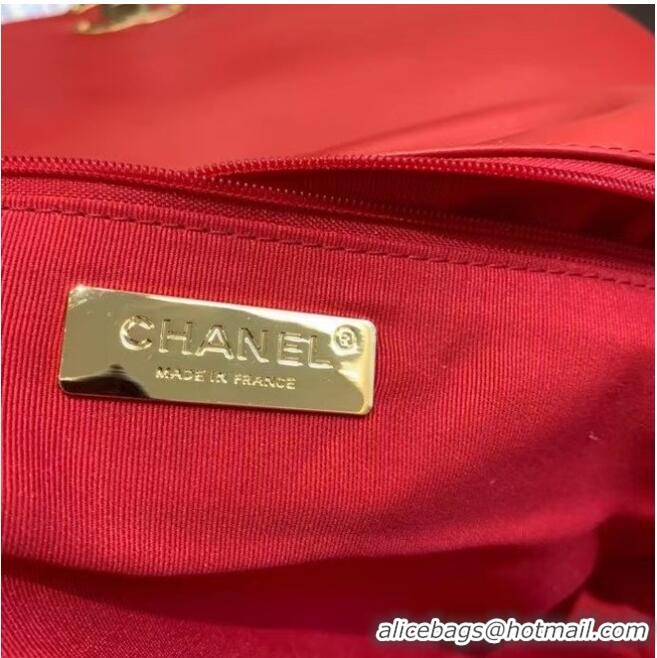 Best Product Chanel 19 Large Flap Bag AS1162 Red