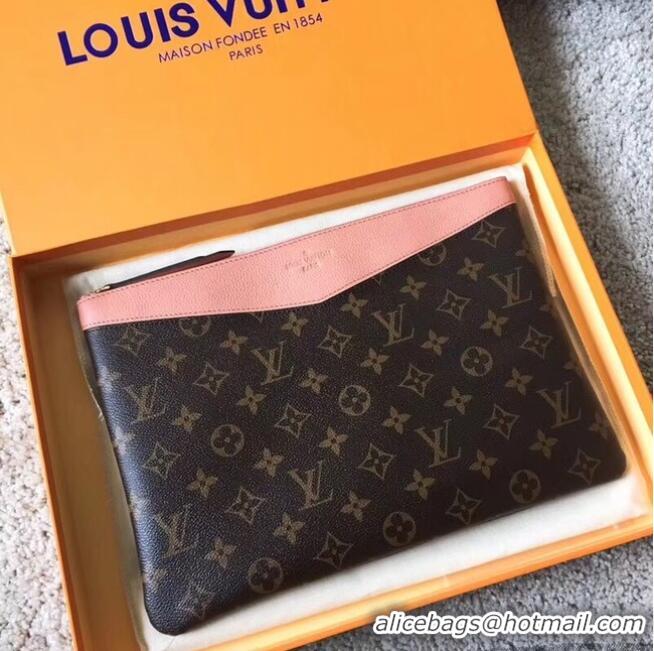 Buy Fashion Louis vuitton original Monogram Canvas DAILY POUCH M62048 Pink