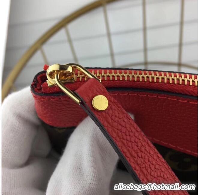 Good Taste Louis vuitton original Monogram Canvas DAILY POUCH M62048 red