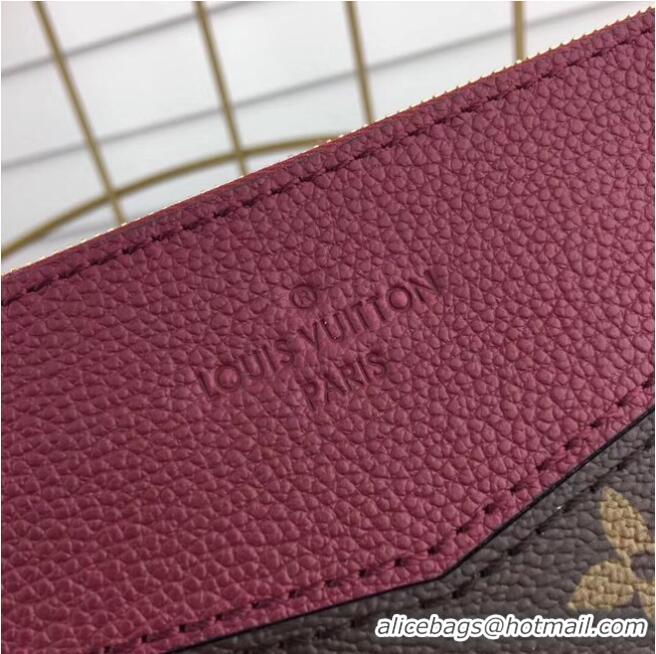 Promotional Louis vuitton original Monogram Canvas DAILY POUCH M62048 Bordeaux