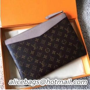 Cheap Price Louis vuitton original Monogram Canvas DAILY POUCH M62048 grey