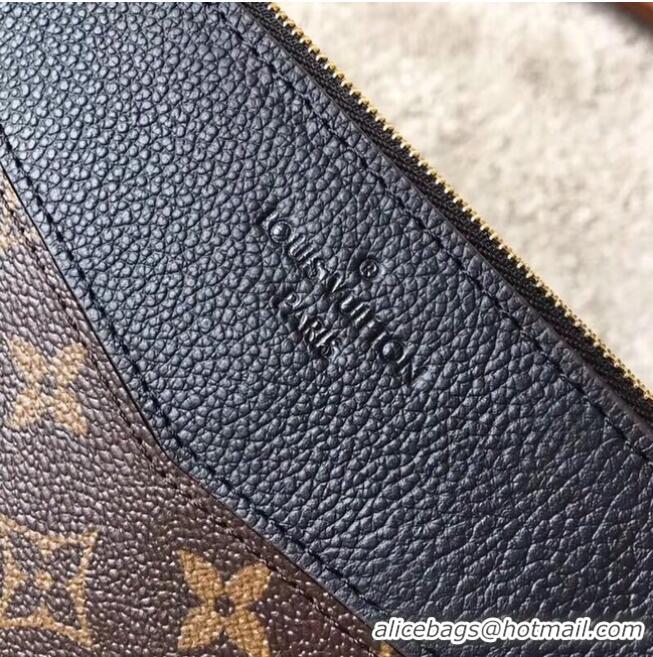 Inexpensive Louis vuitton Original Monogram Canvas DAILY POUCH M62048 Black