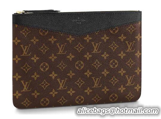 Inexpensive Louis vuitton Original Monogram Canvas DAILY POUCH M62048 Black