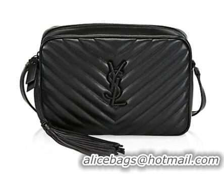 Grade Qualtiy Saint Laurent Lou Matelassé Leather Camera Bag 520534 All Black