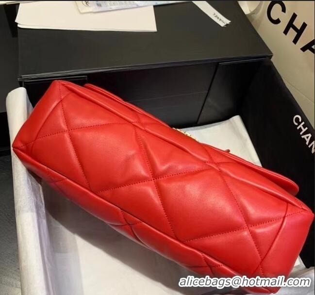 Top Quality Chanel 19 Large Flap Bag AS1162 Red